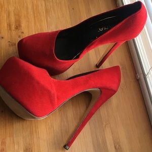 Red Liliana heels